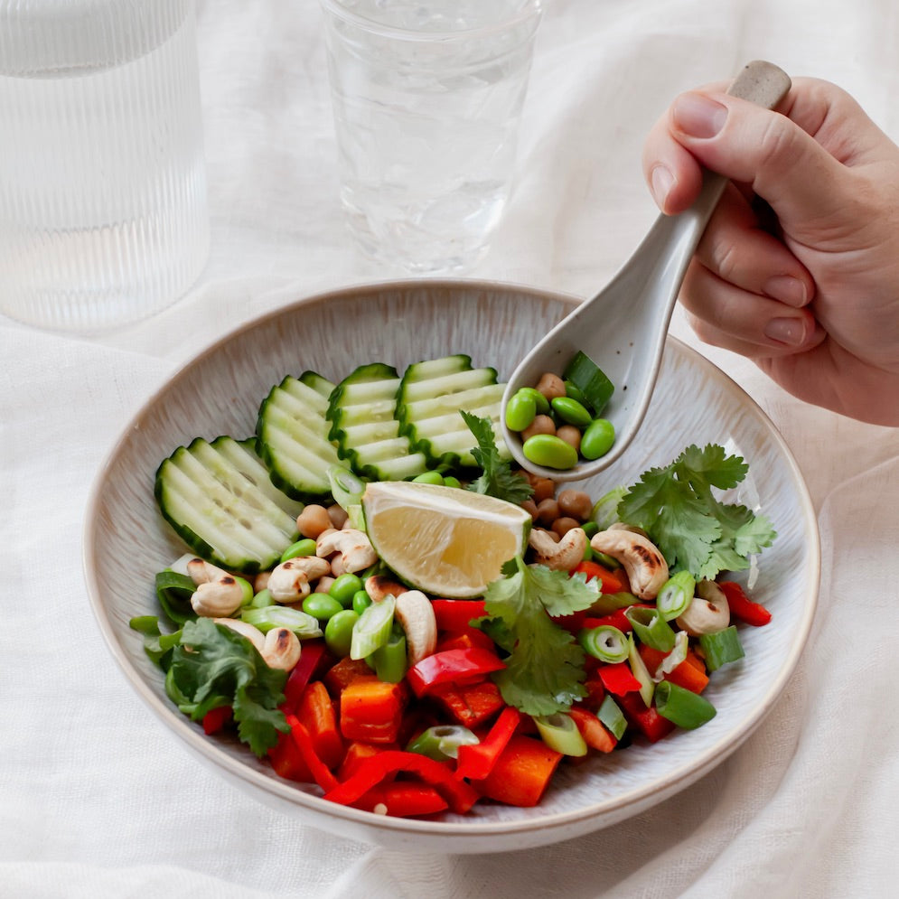 Salat zur Vorbereitung auf eine Saftkur