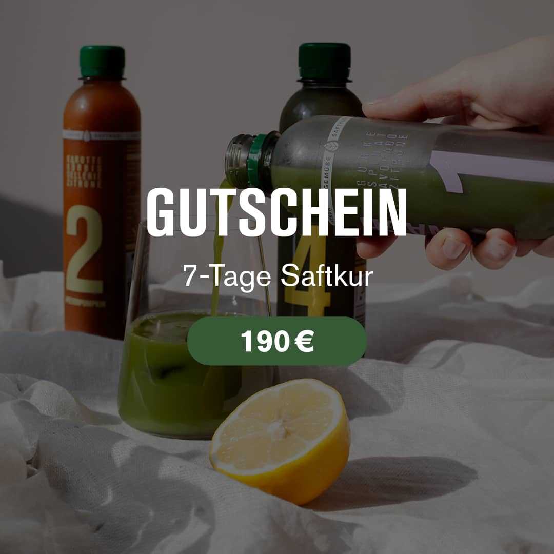 Gutschein Grafik 7 Tage Saftkur